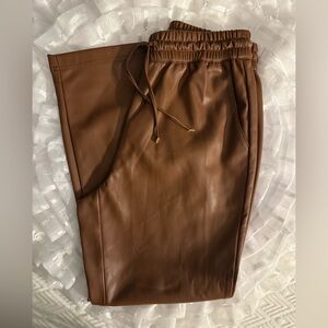 Marc New York Brown Leather Trousers